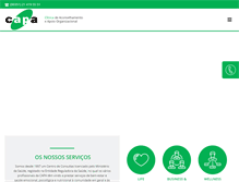 Tablet Screenshot of clinicacapa.com
